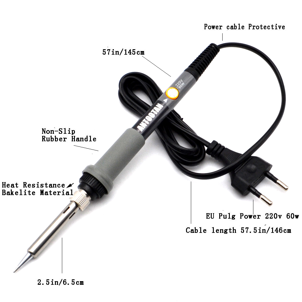 60W Electric Soldering Irons Temperature Adjustable Electric Iron Mini Handle Heat Pencil Soldering Iron 220V