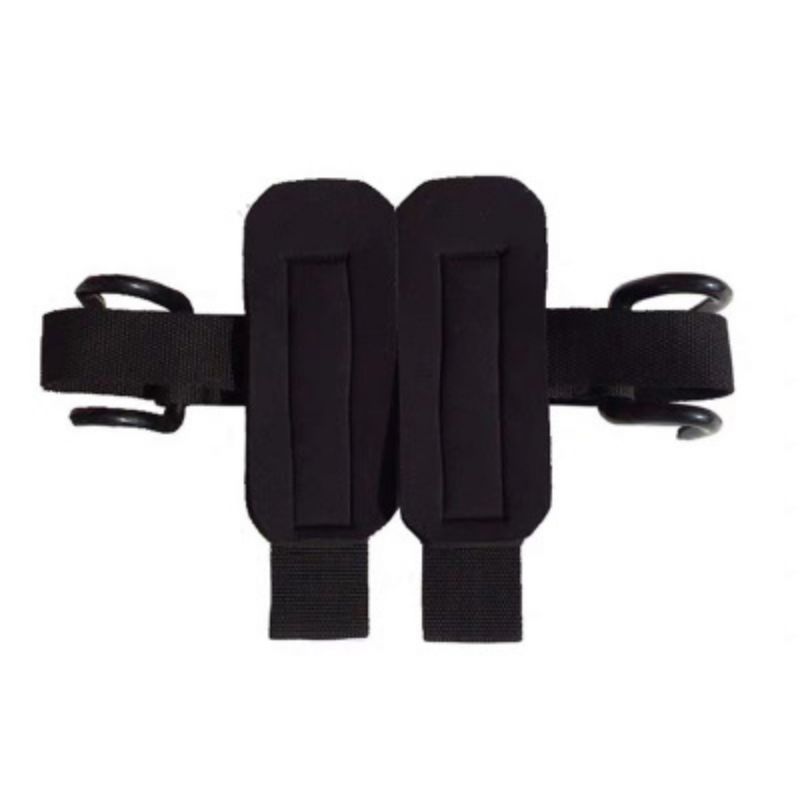 2pcs 2-in-1 Adjustable Wrist Support Fitness Gloves Thicken Sleeve Strap Gym Weight Lifting Dead Lift Pull-up Accessory