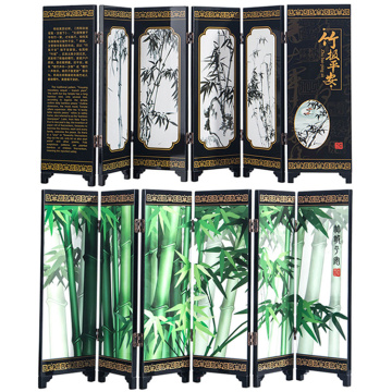 Bamboo for peace, lacquerware small screen ornaments with Chinese style handicrafts