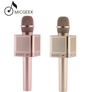 Original MicGeek Q10S Wireless Bluetooth Handheld Microphone Family Karaoke KTV Stereo Music Player for Android IOS Smartphone