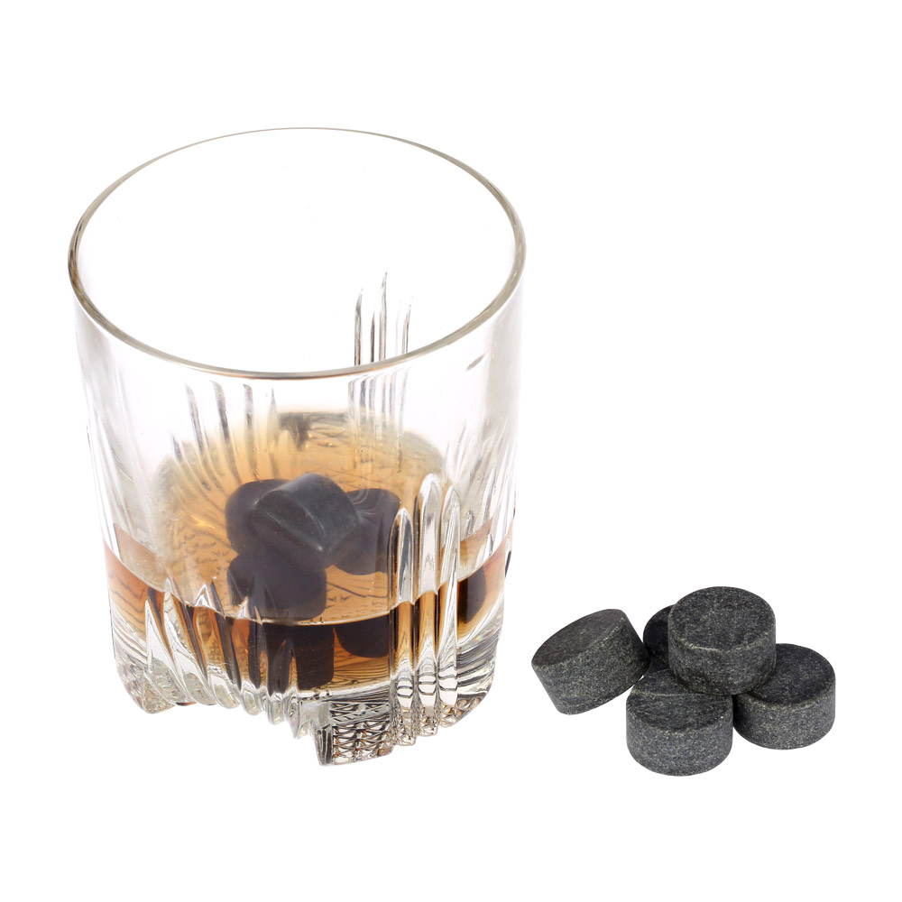 9 Pieces / Set of Whiskey Alcoholic Beverage Wine Cooler Stone Sipping Ice Cube Round Rock Wedding Gift Bar Tool Accessories