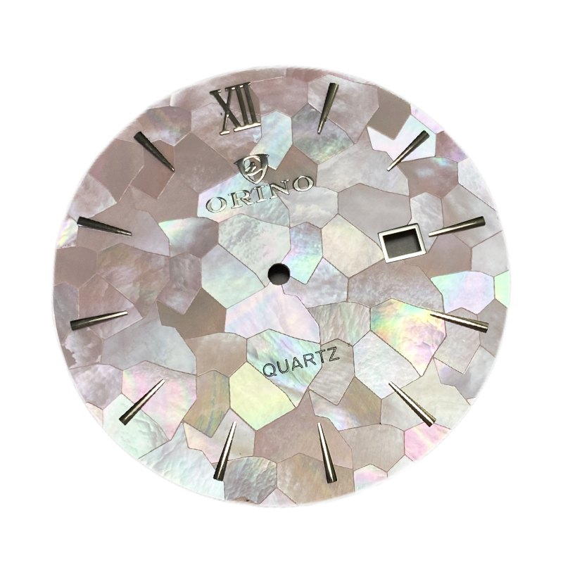 mosaic pearl dial with diamond indexes 