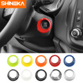 SHINEKA Interior Mouldings Engine Start Stop Push Button Ring for Jeep Renegade Switch Cover Frame for Jeep Renegade 2016-2019