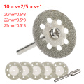 10pcs/5pcs Dremel Diamond Cutting Disc Grinding Wheel Saw Cutting Abrasive Disc For Dremel Rotary Tools Accessories with Mandrel