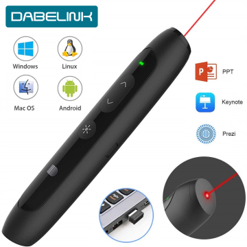 Wireless Presenter Pen USB 2.4GHz Remote Control Power point Presenter Presentation Clicker PPT Pointer Laser Pointer Pen