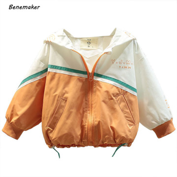 Benemaker Autumn Windbreaker For Boy Girl Jackets Baby Stitching Clothes Children's Clothing Kids Long Sleeve Casual Coats NA053