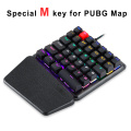 One-handed Mechanical Gaming Keyboard Left-handed Keypad for Mobile Phone PUBG Gamer