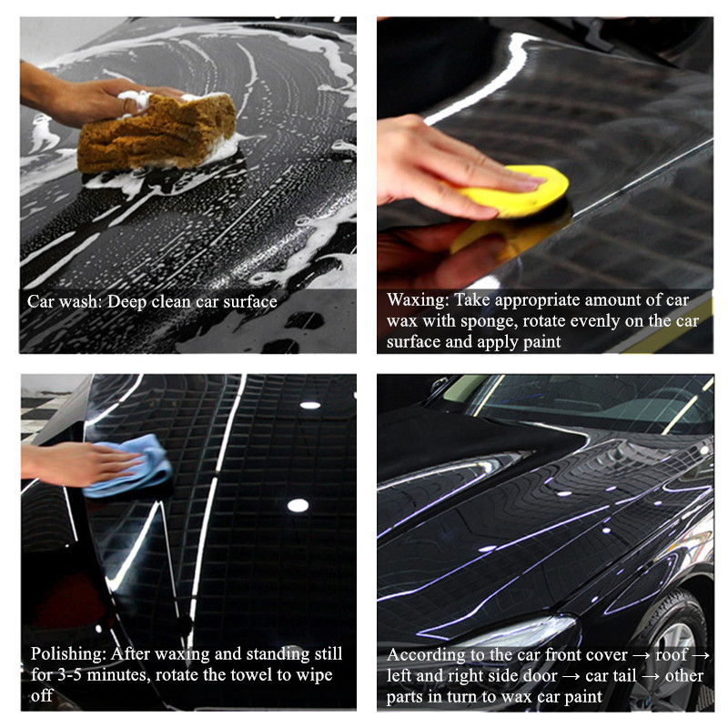 120g / 250g Car Wax Crystal Plating Set Hard Glossy Wax Layer Covering Paint Surface Coating Formula Waterproof Film Car Polish