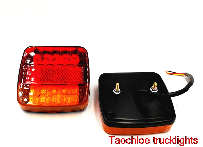 1pair 12V 20leds truck Trailer stop lamp Lorry Bus BRAKE Lamp REAR light TAIL light REVERSE LIGHT TURN INDICATOR external light