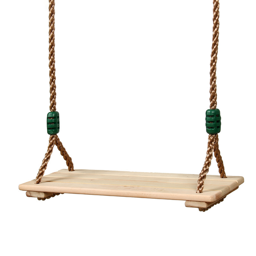 Wooden Garden Swing Outdoor Indoor Games Adults Children'S Wooden Swing For Playground Outdoor Recreational Swing Rope Toy #35