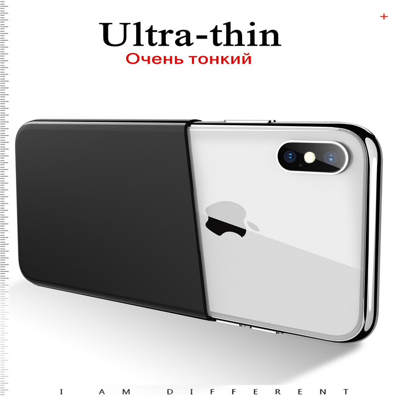 Ultra Thin Magnetic Phone Case for iPhone 12 11 7 8 Plus XS Max Invisible Built-in Magnet Plate Soft TPU Shockproof Phone Cover