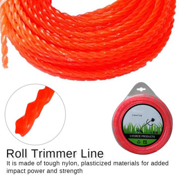 Threaded Nylon Strimmer Line 3mm Diameter Cord Grass Trimmer Line Grass Cutting Weed Cutter Trimmer Replacement Part
