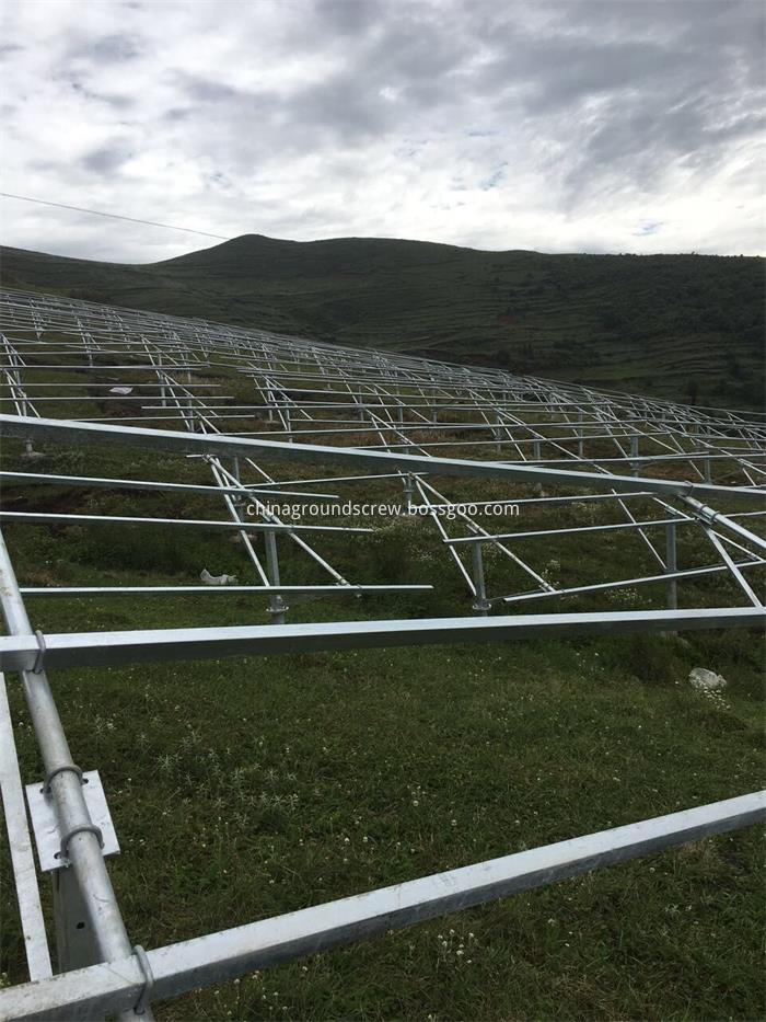 photovoltaic stents ground screw foundation