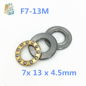 Free shipping 2Pcs F7-13M Axial Ball Thrust Bearings 7x 13 x 4.5mm Plane Thrust Ball Bearing Miniature Axial for 7mm shaft rail