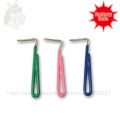 13 1010 Hoof pick rubber soft grip with iron hook only big size 14.5*5cm horse grooming hoof care factory direct sale