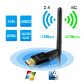 EDUP 5ghz Usb Wireless Wi-fi Adapter 802.11ac 600mbps Wifi Antenna 2dbi Wifi Receiver USB Ethernet Adapter Network Card 2.4/5ghz