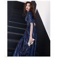 Fashion Sequins lace dress skirt female party evening dress in stock