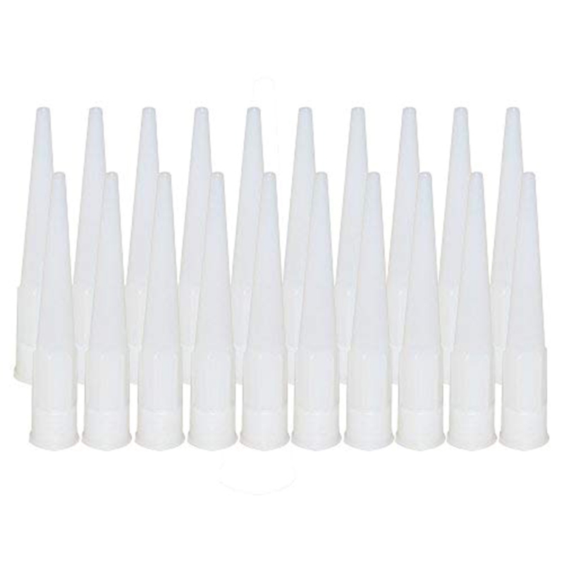 20pcs Universal Caulking Nozzle Glass Glue Tip Mouth Home Improvement Construction Tools #22