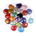 Various materials Gemstones Natural Rose Quartz Crystals Love 4cm Puffy Heart Shaped Stone Love Healing Home decoration