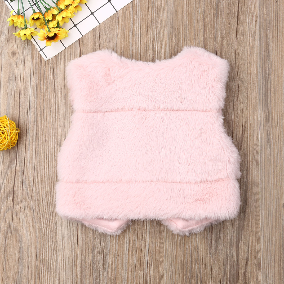 Girls Kids Winter Warm Faux Fur Vest Waistcoat Baby Girl Fashion Coat Outwear Jacket For Kid Girl 6M-3Y