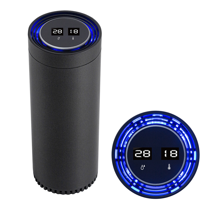 Car Air Purifier Car Fresh Air Freshener Cleaner Intelligent Display Temperature And Humidity Ionizer Car Accessories