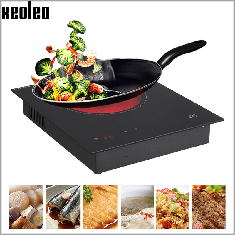 XEOLEO Electric ceramic heaters 2000W Built-in Induction cooker Household Electric ceramic Cooker with Timing hotpot/Steam&Boil