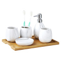 Ceramic Bath Accessory Kit Couples Cleaning Kit Sanitary Ware Five Six Pieces Set Toilet Washing Set Light Luxury