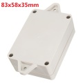 1pcs Plastic Waterproof Cover Project Electronic Instrument Case Enclosure Box 83 x58 x35 mm White