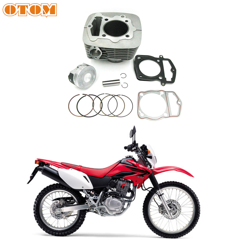 OTOM Motorcycle Cylinder Kit With Air Cylinder Block Piston Head Base Gasket Set 65.5mm Big Bore For HONDA CRF230 FTR223 SL230