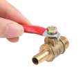 1pc 1/4" 3/8" 1/2" Brass Ball Valve Hose Barb BSP Male Thread Connector Pipe Adapter 8mm, 10mm, 12mm