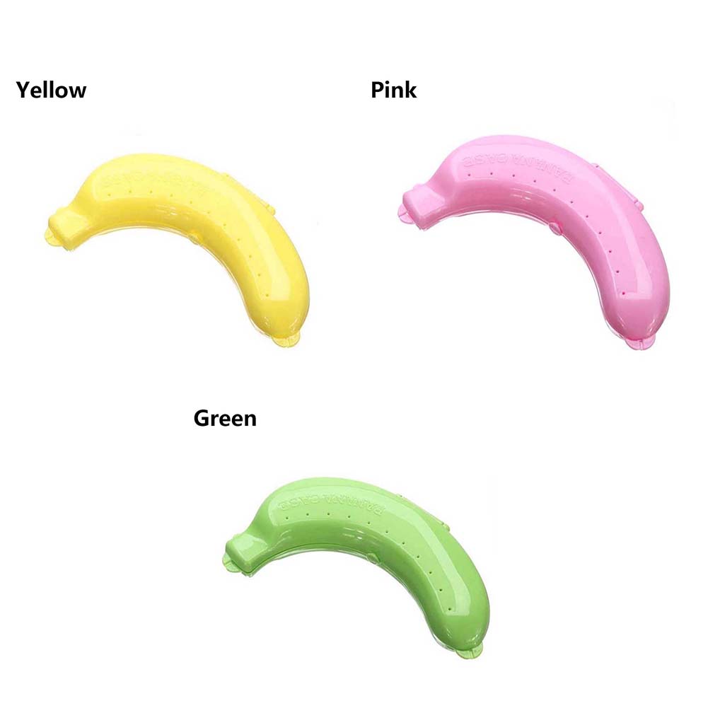 Cute Banana Case Protector Box Container Trip Outdoor Lunch Fruit Storage Box Holder Banana Trip Outdoor Travel Storage Box