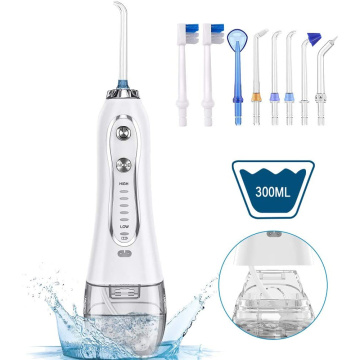 Water Flosser 300ML IPX7 Waterproof Cordless Dental Oral Irrigator Portable and Rechargeable Water Flossing Home and Travel