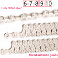 Bicycle Chains Mountain Bike Parts Bicycle Chain Single 6 7 8 9 10 11 Speed Velocidade MTB Chains 116L Silver Part Link