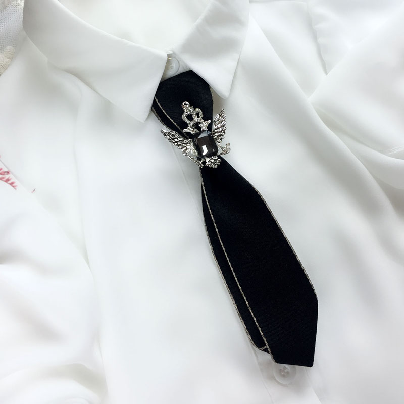 Free shipping New man Original female collar Korean college wind work uniform double bow tie general professional bank necktie