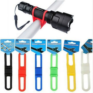 2 pieces/lot Bicycle Lamp Holder Elastic Bandage Bicycle Headlight Mount Flashlight Torch Light Holder Bike Accessories