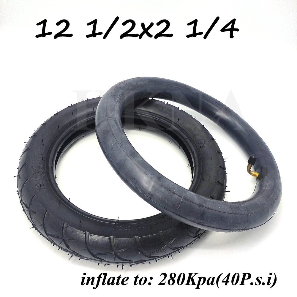 Mini Motorcycle 12 1/2x2 1/4 Tire 12 Inch Pneumatic Tires Inner Tube Tyre for Baby Stroller Folding Bike Electric Vehicle