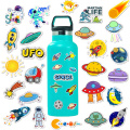 50 PCS UFO Alien Astronaut Outer Space Sticker Rocket Cartoon Skateboard Laptop Graffiti Sticker Waterproof Computer Sticker