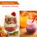 4pc/set Shatterproof Plastic Wine Glass Unbreakable PCTG Red Wine Tumbler Glasses Cups Reusable Transparent Beer Cup