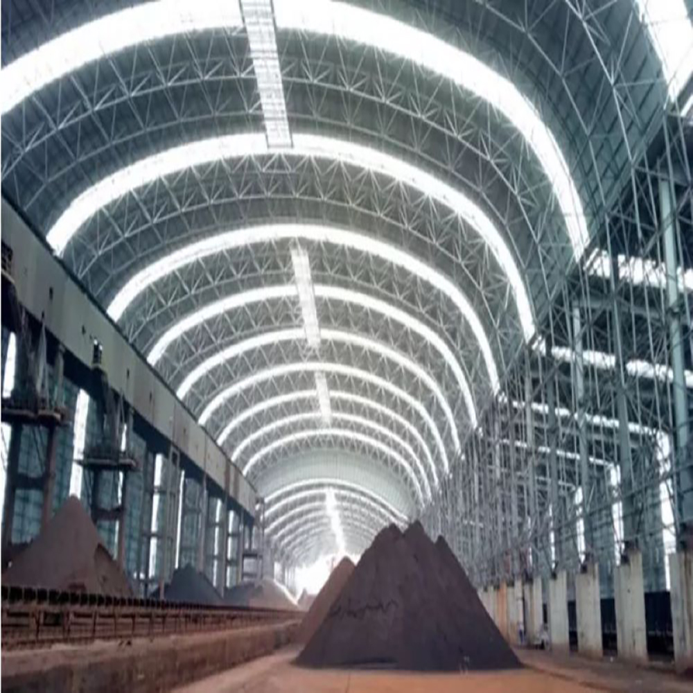 Low-cost milling plant raw material storage and transportation system