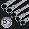 6mm-19mm Open End And Ring Socket Wrenches 72 Teeth Activity Head Key Ratchet Wrench Spanner Car Wrench Repair Tool Hand Tools