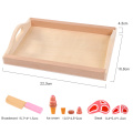 Children Kitchen Toys Montessori Cut Fruits Vegetables Toys Wooden Classic Game Simulation Pretend Play House Educational Toy