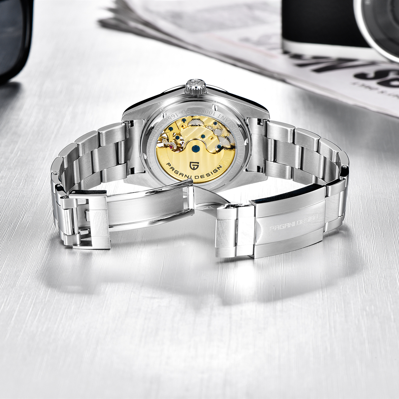 PAGANI DESIGN Men Watches Automatic Mechanical Watch Tourbillon Sport Clock Casual Stainless Steel Business Wrist Watch