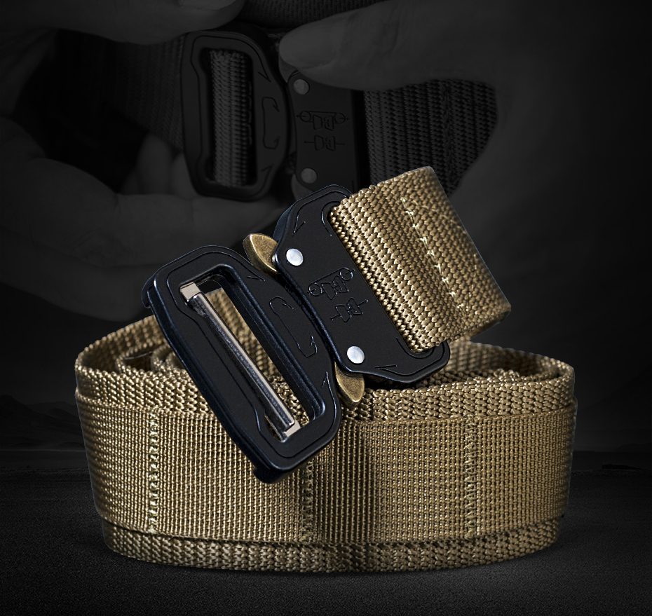 Sector Seven Rapid Release Belt Men's Tactical Heavy Duty Nylon Knitted Belt Military Combat Waist Belt EDC