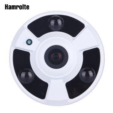 Hamrolte CCTV Camera 1080P Sony IMX323 Senor Ultralow Illumination 1.7MM Fisheye 180Degree Wide Angle Panoramic AHD Camera