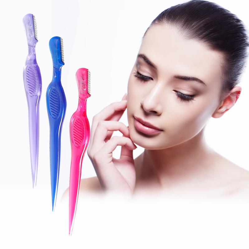 3Pcs/set Portable Eyebrow Trimmer Hair Remover Razor Women Face Razor Eyebrow Trimmers Eye Brow Hair Remover Makeup Cosmetic