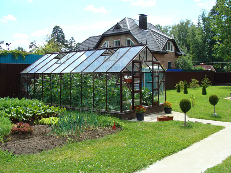 glass garden greenhouse