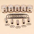 5Pcs/lot 35mm Piston Pin Rings Kit For STIHL FS120 FS120R FS300 BT121 FS 120 300 Brushcutter Grass Trimmer Spare Parts