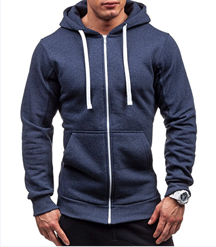 New Men's Hoodies Sweatshirts Zipper Hoodie Men Sweatshirt Solid Color Man Hoody Sweatshirts For Male