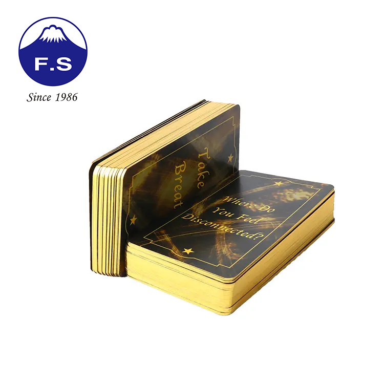 Custom Gold Edge Luxury Game Colorful Playing Cards