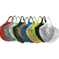 Outdoor Portable Reusable Cotton Mesh Net Shopping Bag Fruit Vegetable Foods Grocery Breathable Handbag